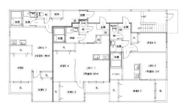 プレステージ長住の間取り