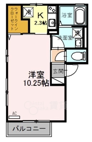 豊中市庄内栄町のアパートの間取り