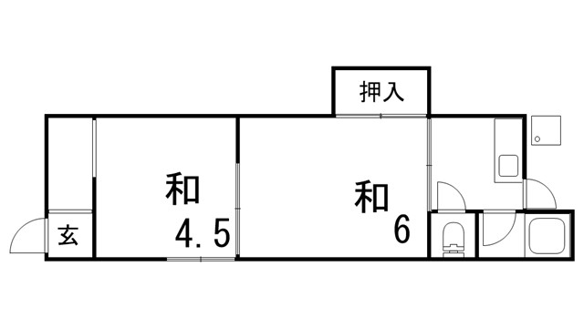 サニーグランド長田の間取り