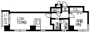 鹿児島市易居町のマンションの間取り