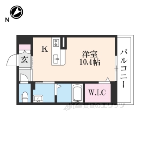 彦根市西今町のマンションの間取り