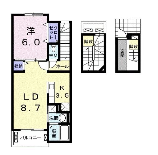 シャトーブランシェ　Iの間取り