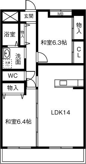 SAIA21の間取り