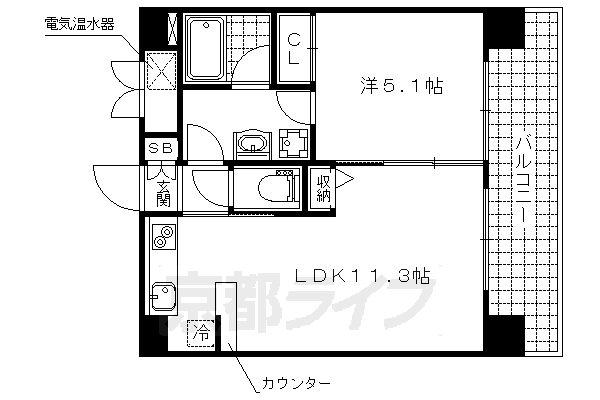 レガーロ大津なぎさ公園の間取り