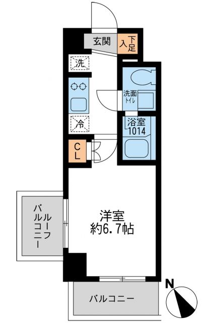 アーデン門前仲町の間取り