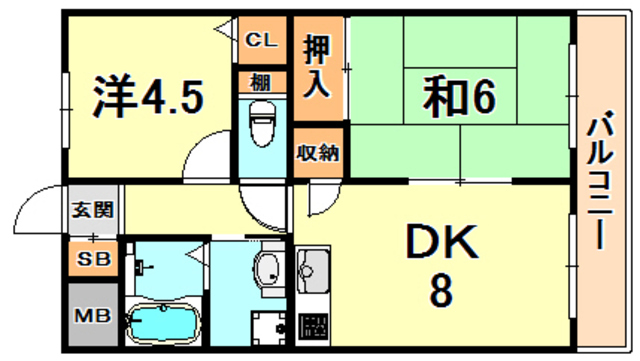 レジデンス六甲の間取り