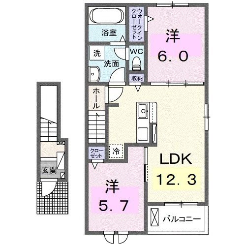 ルシア　IIの間取り