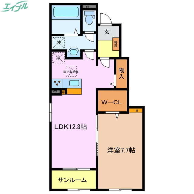 ライン　メゾン　Iの間取り