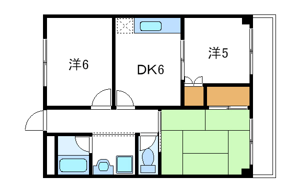 江戸川区中葛西のマンションの間取り