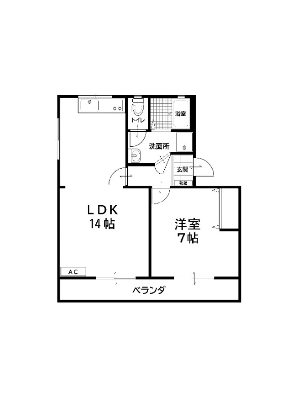 キョーワハイツ豊中の間取り