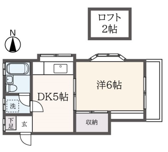 狛江市駒井町のアパートの間取り