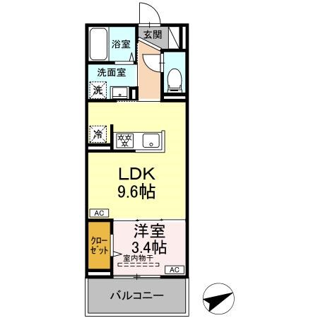 ディアライズ長府の間取り