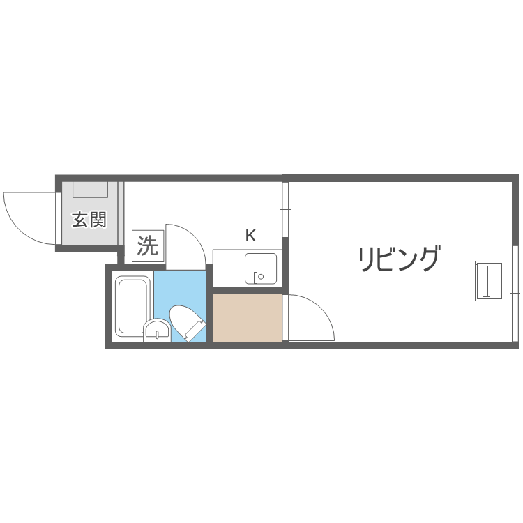 チサンマンション札幌第一の間取り