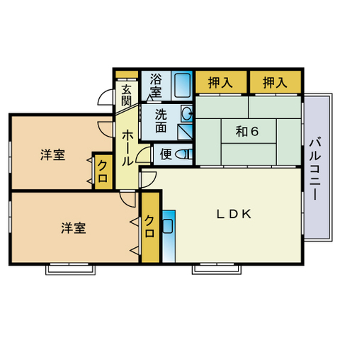 ドゥエム藤崎の間取り