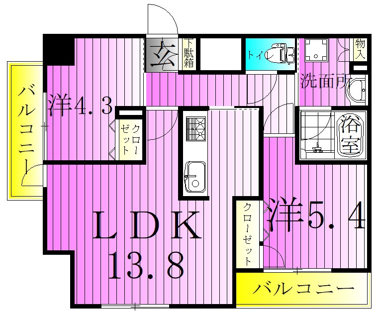 アーバンパーク綾瀬の間取り