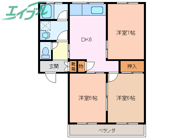 【パークハイムカトウの間取り】