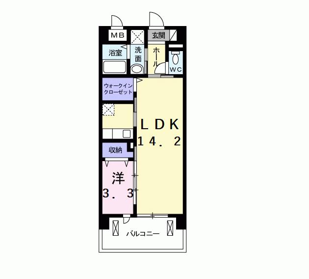 メゾン　ド　ラックの間取り