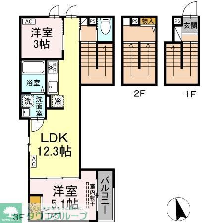 葛飾区堀切のアパートの間取り