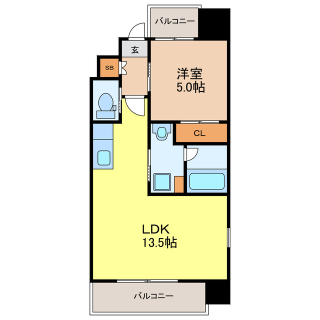 プレジオ御幣島ASIANの間取り