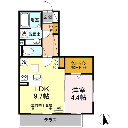 タウンコートIの間取り