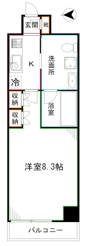 ステージグランデ新中野アジールコートの間取り