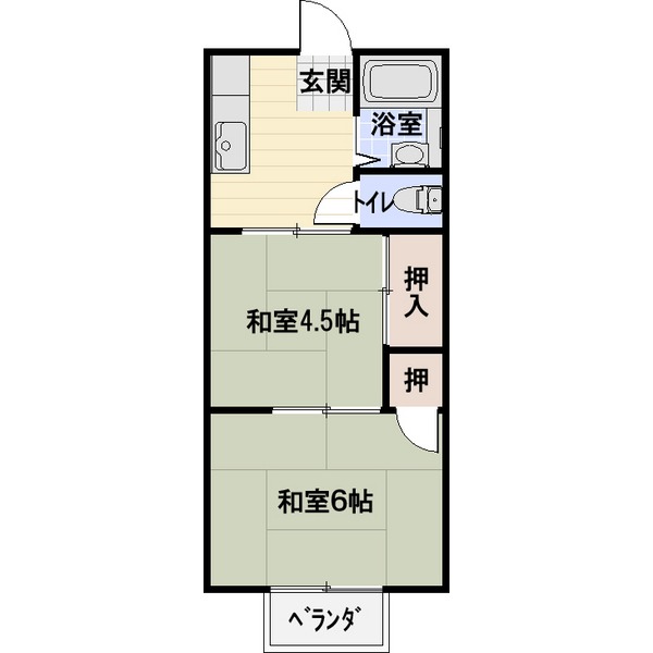 フジハイツの間取り写真