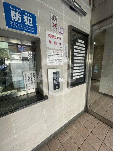エントランス　西長堀ガーデンハイツ　オートロック