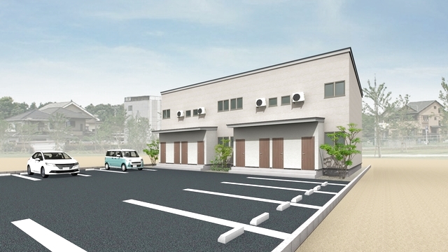 建物外観　完成後のイメージ画像（ＣＧ）になります。