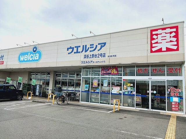 ドラックストア　ウェルシア上野台２号店（ドラッグストア）まで542m