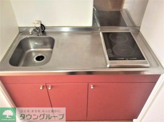 キッチン　２口電気コンロ