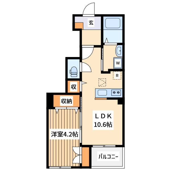 バリーズ弐番館の間取り写真