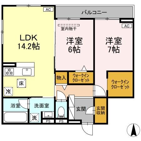 沼津市共栄町分譲賃貸PJの間取り写真