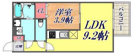 NKクレール塚口の間取り写真