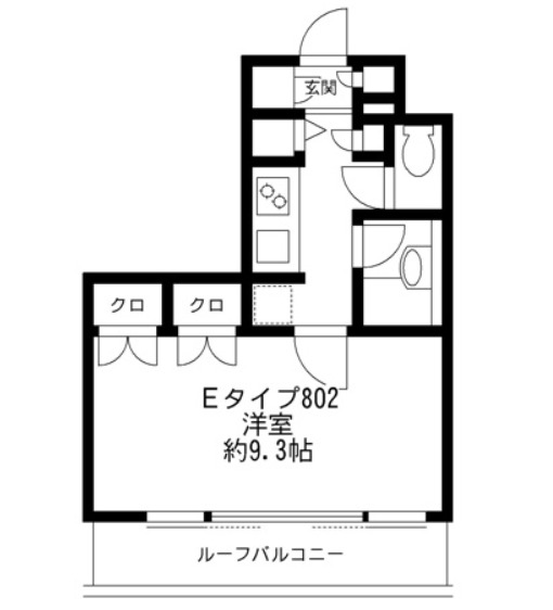 都営新宿線 市ケ谷駅 徒歩8分 10階建 築24年の間取り写真