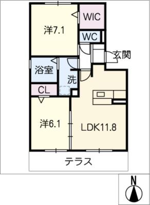 フルールの間取り写真