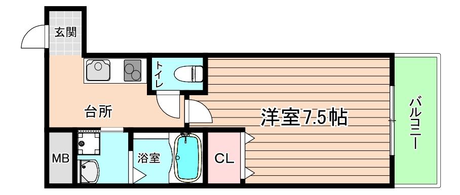 フジパレス都島御幸町V番館の間取り写真