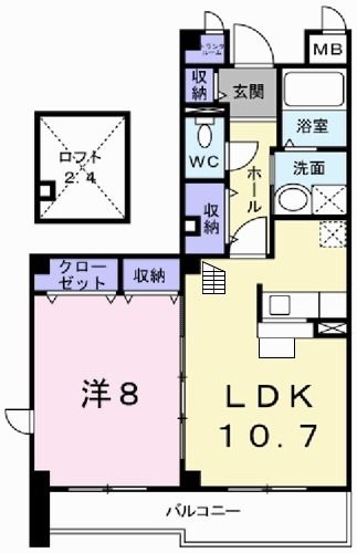 パークサイド 明神の間取り写真
