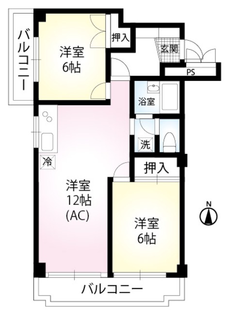 ジュネス東和第二の間取り写真