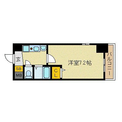 エステムコート博多駅前2セグティスの間取り写真