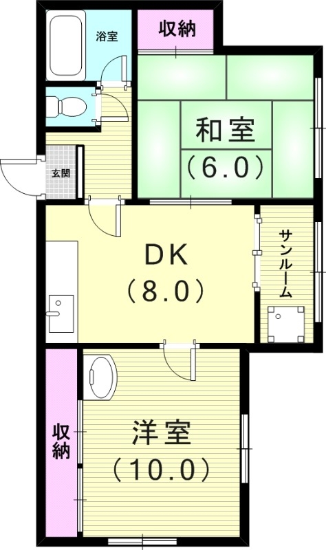 ハイツ千代ヶ丘の間取り