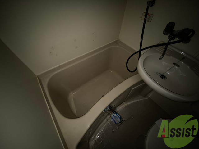 バス・シャワールーム　バスルームは狭すぎず、シャワーも浴びやすそうです。