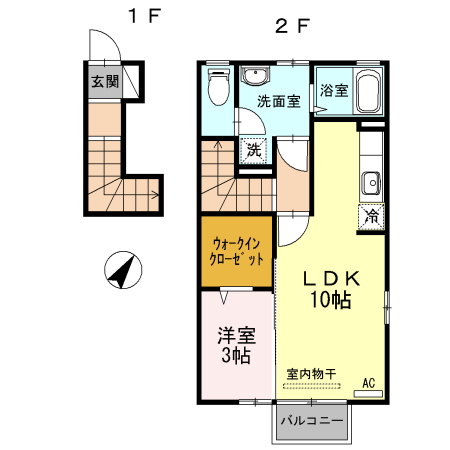 D-room魚津WESTの間取り