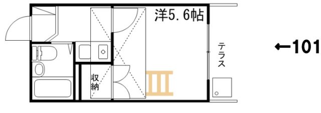 兵庫県姫路市飾磨区今在家６（アパート）の賃貸物件の間取り