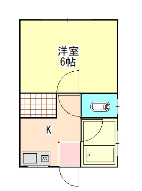 コーポ筑波B棟の間取り