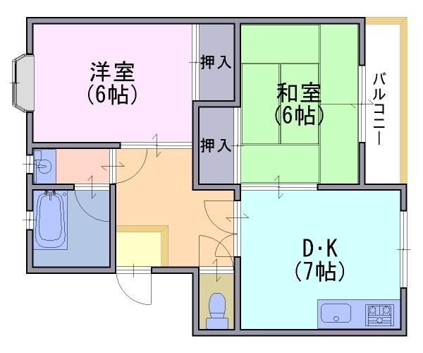 コーポ春田の間取り