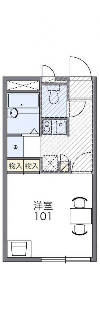 レオパレスエスペランサ分梅の間取り