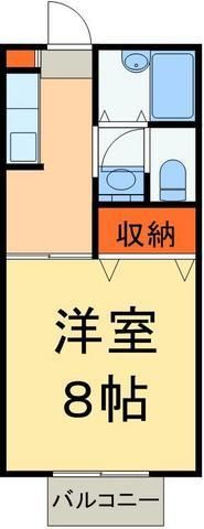 飯能市大字川寺のアパートの間取り