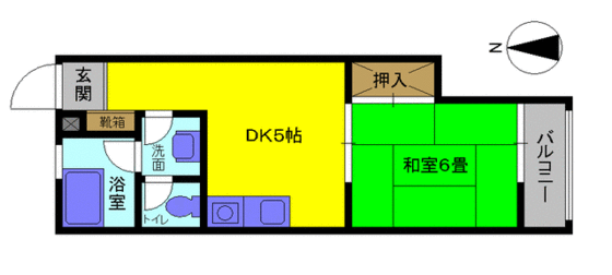 ＤＥＮＳＡＮ－ＢＬＤＧの間取り