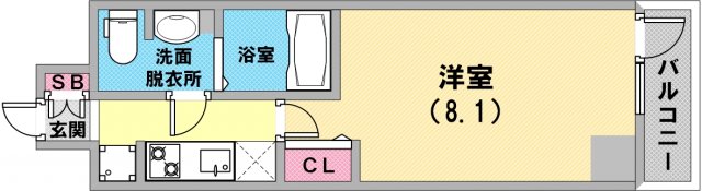 アドバンス神戸グルーブIIの間取り