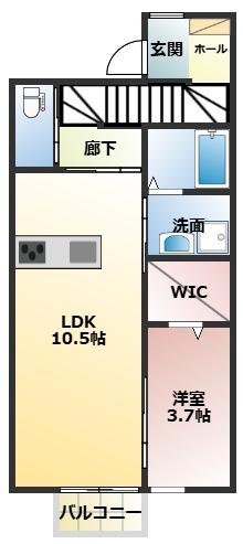 薩摩郡さつま町船木のアパートの間取り